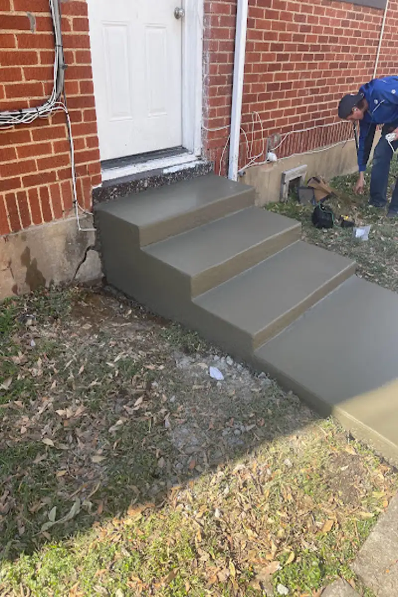Our concrete contractor at work in Sanger, TX